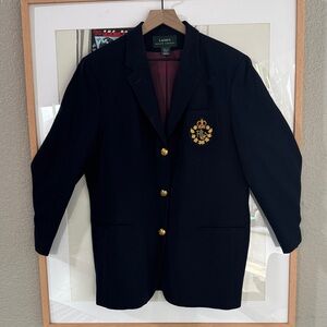 Vintage Made In USA Lauren Ralph Lauren 100% Wool Balzer
